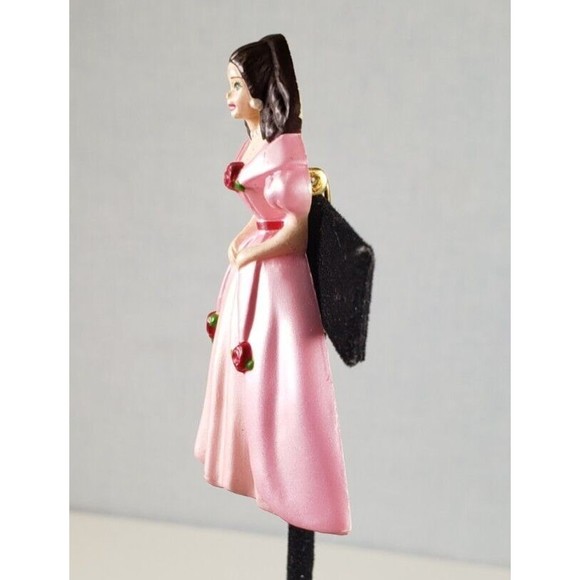 Vintage 1996 Hallmark Barbie Sweet Valentine Pink Dress Lapel Pin Brooch - Picture 4 of 10